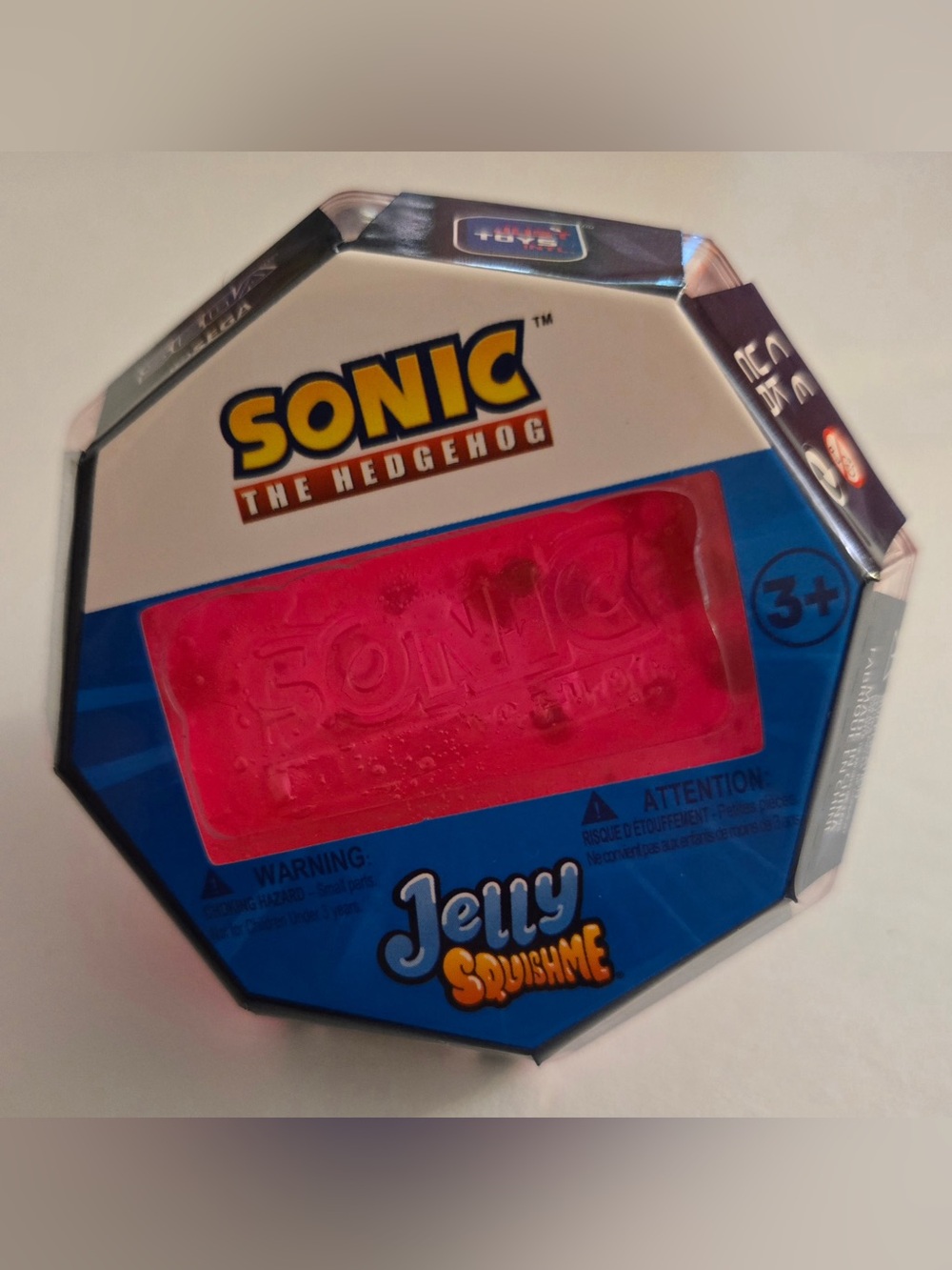 Sonic the Hedgehog Jelly SquishMe | Pink Squishy Fidget Toy | NEW